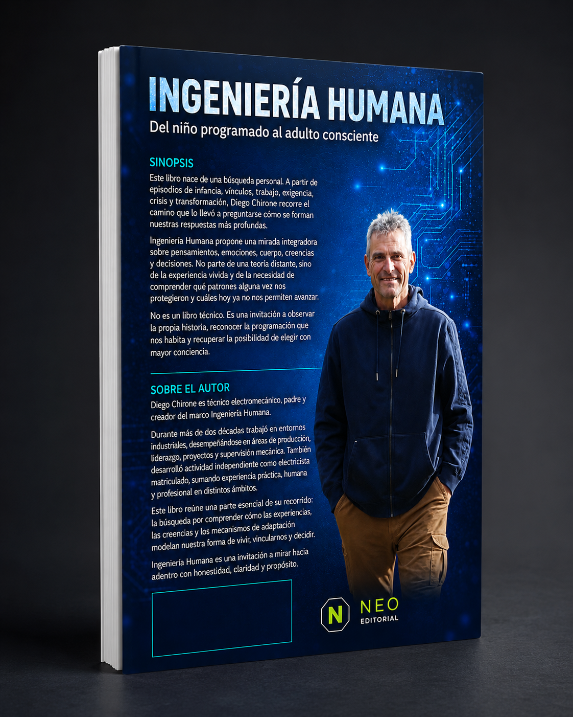 Mockup de la contraportada del libro Ingeniería Humana